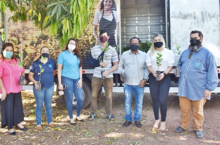 Consrcio finaliza a entrega de mudas frutferas e nativas em Juscimeira-MT